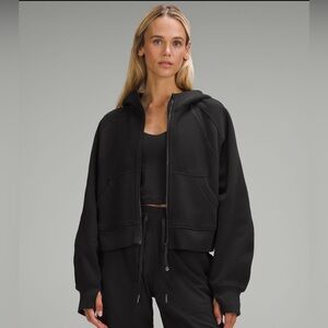 Lululemon Oversized Full Zip Scuba Hoodie in Black (XS/S)